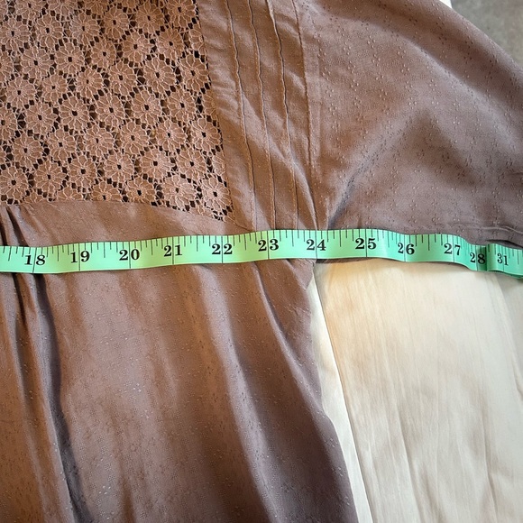 Free People peasant top, gray-mauve, Size S - Picture 6 of 6